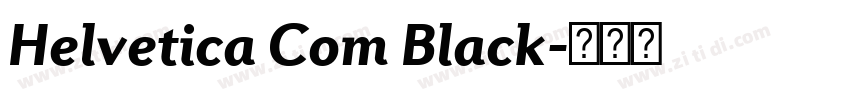 Helvetica Com Black字体转换